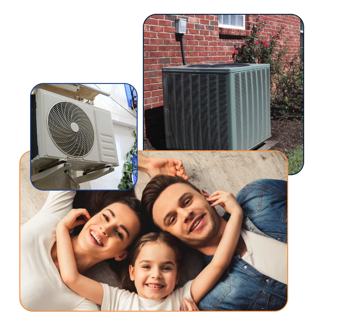 HVAC technician servicing an air conditioning unit